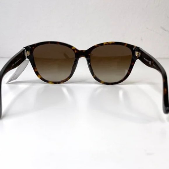 TORY BURCH Classic Sunglasses NEW Dark Tortoise With Gold Logo main image 4